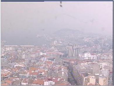 Smoke at Vigo (Pontevedra, Galicia, Spain)